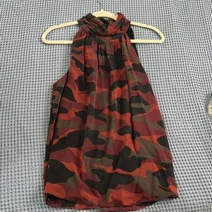 Joie Camouflage Sleeveless Top size medium